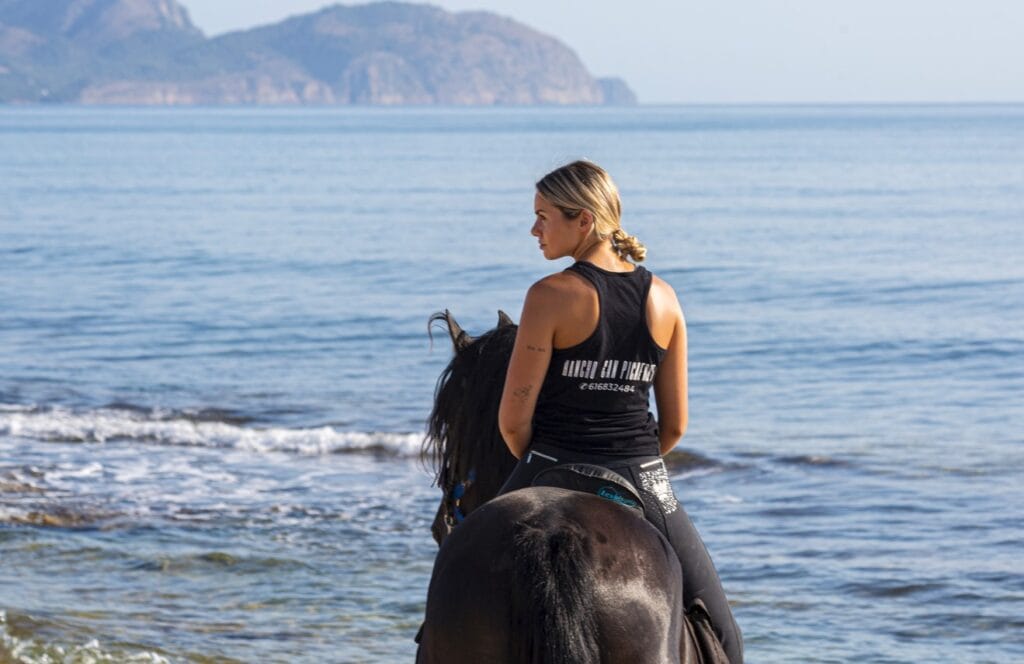Seaside best Horse riding in Mallorca along Alcudia Bay